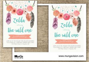 Wild One Birthday Invitation Template Free Printable Wild One Birthday Invite Ms Word by Mungavision