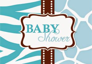 Wild Safari Blue Baby Shower Invitations Its Baby Shower Clip Art