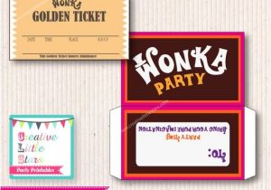 Willy Wonka Party Invitations Printable Free Willy Wonka Birthday Invite Diy Printable Instant Download