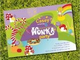 Willy Wonka Party Invitations Printable Free Willy Wonka Birthday Party Invitation Instantly Downloadable