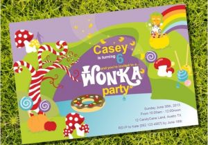 Willy Wonka Party Invitations Printable Free Willy Wonka Birthday Party Invitation Instantly Downloadable