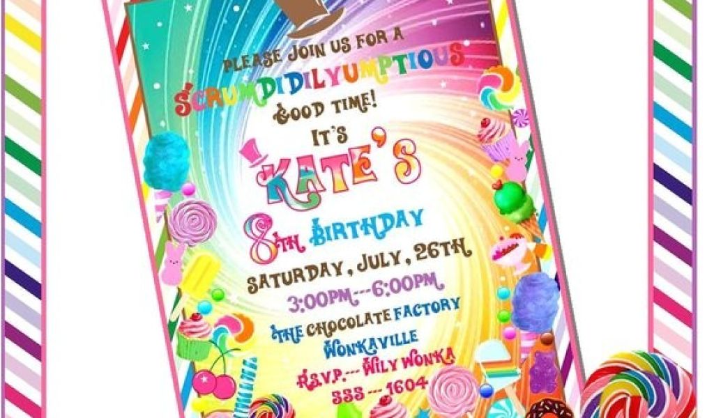 Willy Wonka Party Invitations Printable Free Willy Wonka Inspired
