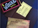 Willy Wonka Party Invites 12 Willy Wonka Golden Tickets as Birthday Invitations with