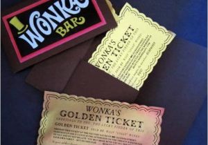 Willy Wonka Party Invites 12 Willy Wonka Golden Tickets as Birthday Invitations with