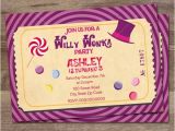 Willy Wonka Party Invites Willy Wonka Birthday Party Invitation Charlie and the