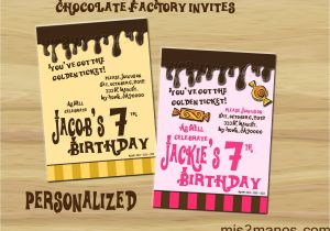 Willy Wonka Party Invites Willy Wonka Inspired Invitation Party Invitations