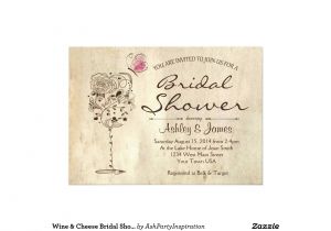 Wine and Cheese Bridal Shower Invitations Wine Cheese Bridal Shower Invitation