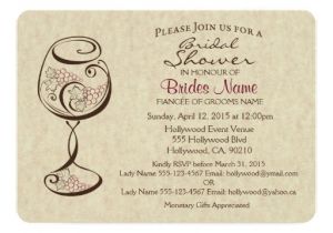 Wine and Cheese Bridal Shower Invites Wine & Cheese Bridal Shower Invitation