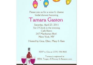 Wine and Cheese Bridal Shower Invites Wine and Cheese 5×7 Bridal Shower Invite