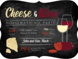 Wine and Cheese Party Invitation Template Free Cheese and Wine Housewarming Party Invitation In 2019
