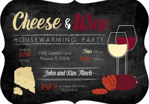 Wine and Cheese Party Invitation Template Free Cheese and Wine Housewarming Party Invitation