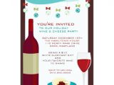 Wine and Cheese Party Invitation Template Free Holiday Wine Cheese Party Invitations Zazzle