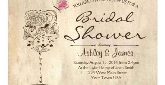 Wine Bridal Shower Invites Wine & Cheese Bridal Shower Invitation 5" X 7" Invitation