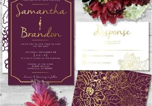 Wine Colored Wedding Invitations Wine Colored Wedding Invitations Cobypic Com