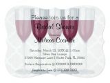 Wine Glass Bridal Shower Invitations Chic Classy Wine Glass Bridal Shower Invitation