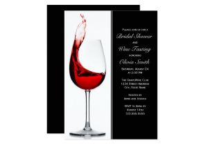 Wine Glass Bridal Shower Invitations Elegant Wine Glass Bridal Shower Invitations