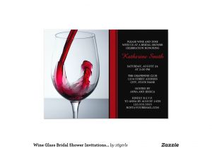 Wine Glass Bridal Shower Invitations Wine Glass Bridal Shower Invitations Custom