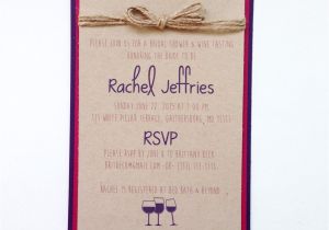 Wine Tasting Bridal Shower Invites Rustic Wine Tasting Bridal Shower Invitations
