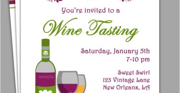 Wine Tasting Party Invitations Free Wine Tasting Invitation Printable or Printed with Free
