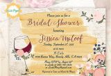 Wine themed Bridal Shower Invitations Etsy Wine themed Invitation Bridal Shower Rustic Invite Vineyard