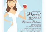 Wine themed Bridal Shower Invites Modern Bride Wine theme Bridal Shower Invitation Zazzle