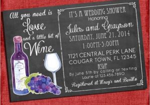 Wine themed Bridal Shower Invites Printable Wine theme Couples Coed Wedding Shower
