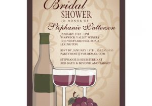 Wine themed Bridal Shower Invites Tuscan Bridal Shower Wine themed Invitation Zazzle