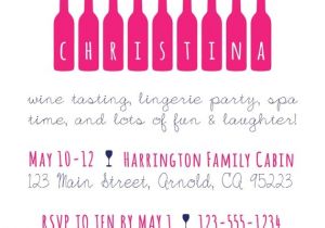 Winery Bachelorette Party Invitations Bachelorette Invitation Wine Tasting Party by