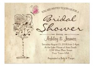 Winery Bridal Shower Invitations Wine & Cheese Bridal Shower Invitation