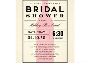 Winery themed Bridal Shower Invitations Invitations