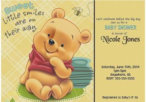 Winnie the Pooh Baby Shower Invitations Templates Free Baby Shower Invitation Awesome Winnie the Pooh Baby