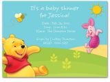 Winnie the Pooh Baby Shower Invitations Templates Free Winnie the Pooh Baby Shower Invitations