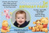 Winnie the Pooh Invites 1st Birthday Free Printable Winnie the Pooh Birthday Invitations