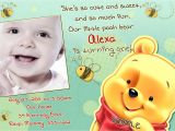 Winnie the Pooh Invites 1st Birthday Winnie the Pooh Birthday Invitations Printable Card