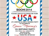 Winter Olympics Party Invitations Printable Olympic Party Invitation