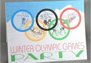 Winter Olympics Party Invitations Winter Olympics Custom Party Invitations Printed Set Of 8