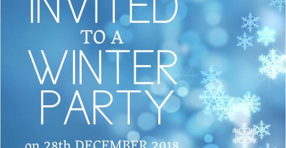 Winter Party Invitation Template Winter Party Invitation Template Postermywall