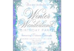 Winter Party Invitation Template Winter Wonderland Frozen Birthday Party Invitation