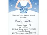 Winter themed Bridal Shower Invitations Snowflake Winter Bridal Shower Invitation