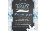 Winter Wonderland Baby Shower Invitations Templates Winter Wonderland Snowflake Baby Shower Invitation