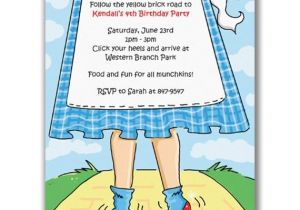 Wizard Of Oz Birthday Party Invitations Items Similar to Ruby Slippers Invitations for Wizard Of