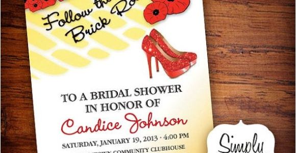Wizard Of Oz Bridal Shower Invitations 310 Best Images About Wizard Of Oz theme On Pinterest