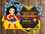 Wonder Woman Birthday Invitation Template Free Novel Concept Designs Wonder Woman Superhero