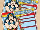 Wonder Woman Birthday Invitation Template Free Printable Wonder Woman Birthday Invitation