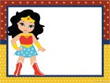 Wonder Woman Birthday Invitation Template Free Wonder Woman Chibi Free Printable Invitations Oh My