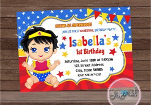 Wonder Woman Birthday Invitation Template Free Wonder Woman Party Invitation Wonder Woman Baby Invitation