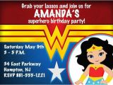 Wonder Woman Birthday Invitation Template Free Wonder Woman theme Personalized Printable by