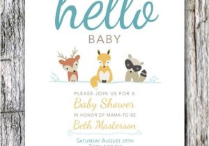 Woodland Animal themed Baby Shower Invitations 17 Best Images About Kb Baby Shower On Pinterest