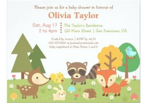 Woodland Animal themed Baby Shower Invitations Woodland Animal themed Baby Shower Invitations