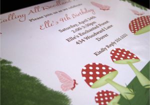 Woodland Fairy Party Invitations Kate Landers events Llc Woodland Fairy Birthday Party
